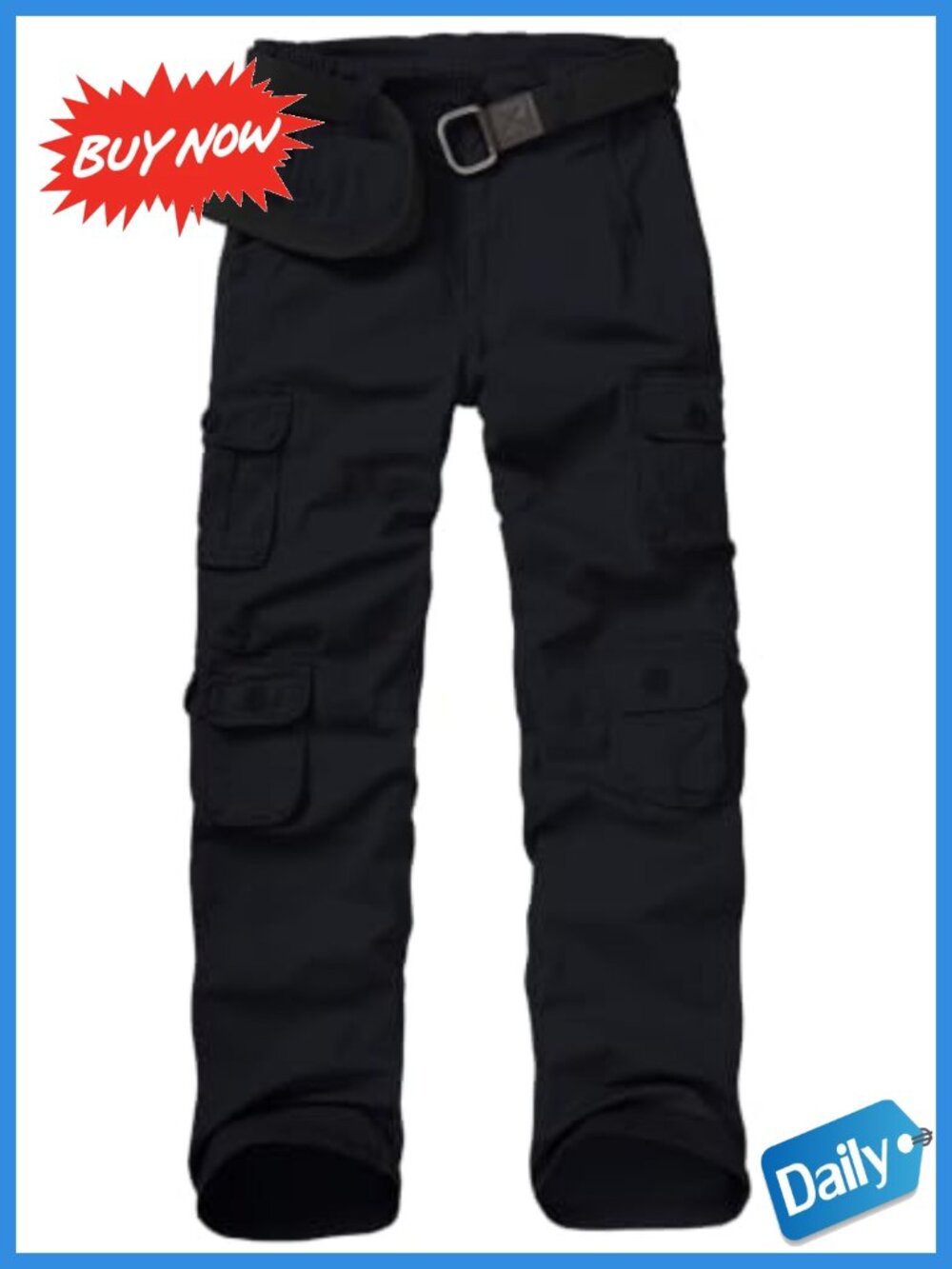 Women's Cargo Pants 10 Pockets Cotton Stretch Straight Leg Work Hiking